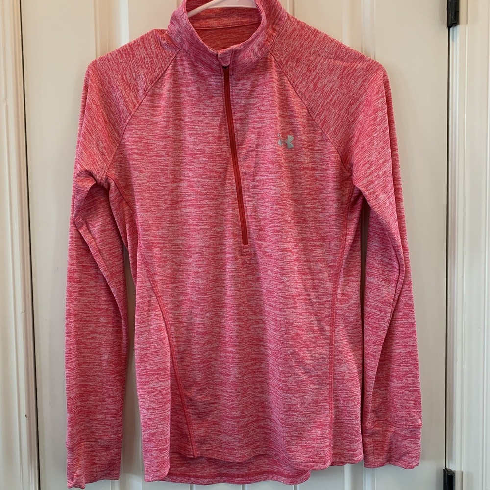 Under Armour Pink‎ Women's Small 1/2 Zip Long Sleeve Pullover